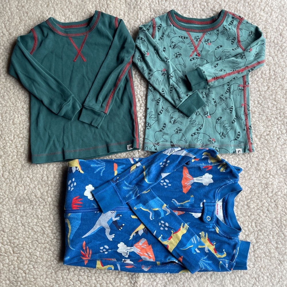 Pact Tops & Hanna Andersson Organic Cotton Pajamas
